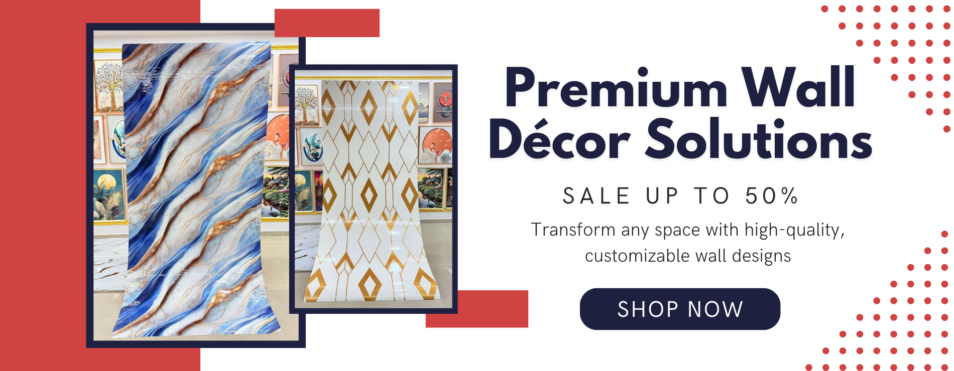 White Red Blue Simple Modern Furniture Collection Blog Banner (1900 x 740 px)